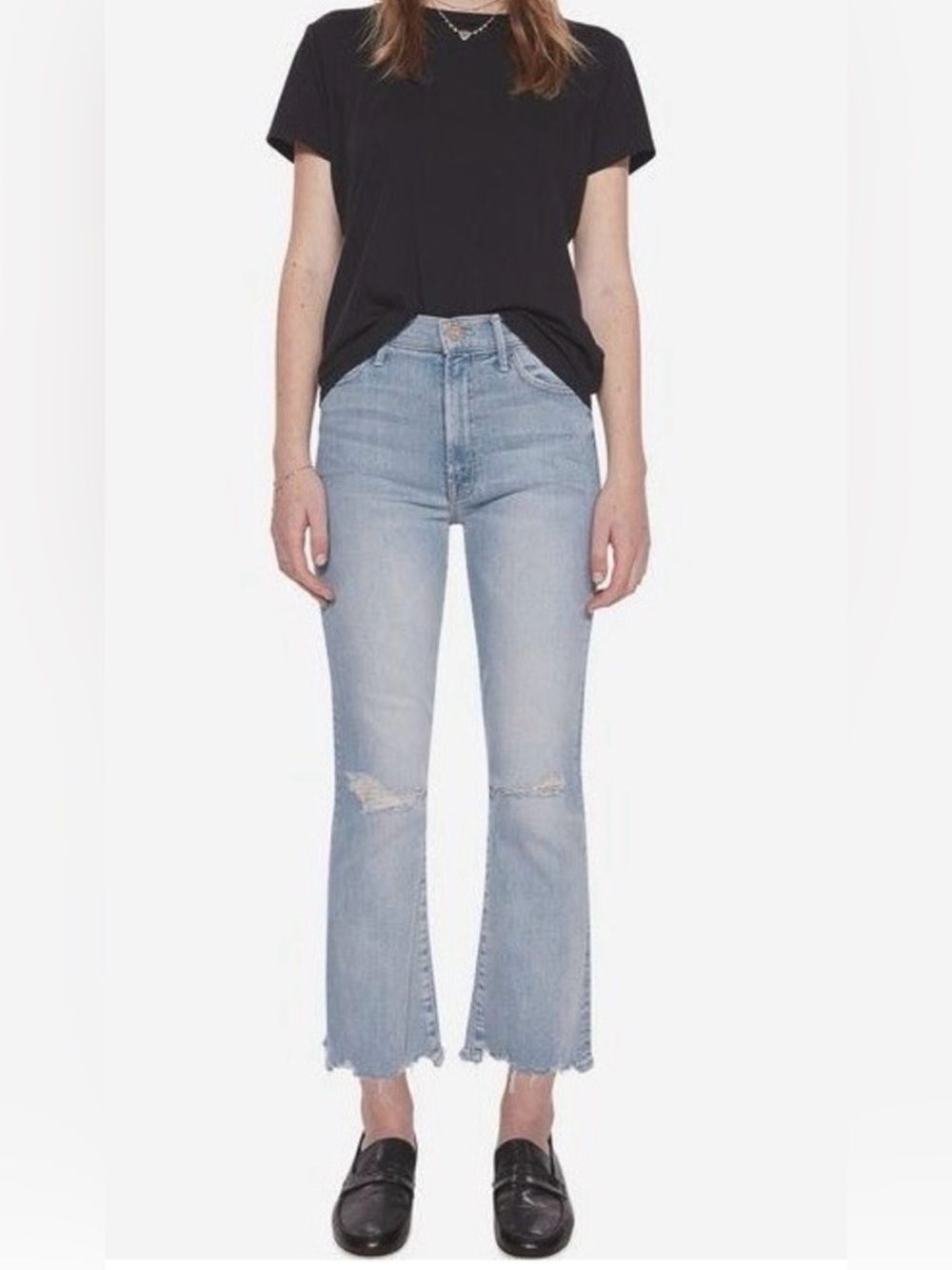 MOTHER The Hustler Ankle Chew Petal Plucker Jeans